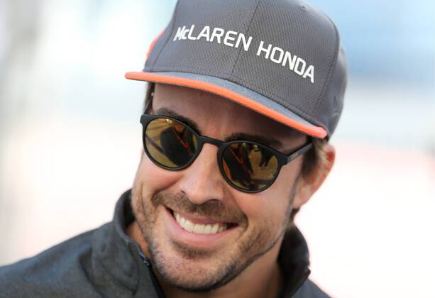 SOCHI, RUSSIA - APRIL 27, 2017: McLaren Formula One Team driver Fernando Alonso in a paddock area at the Sochi Autodrom racing circuit ahead of the 2017 Formula One Russian Grand Prix. Alexander Demianchuk TASS  TS049E46