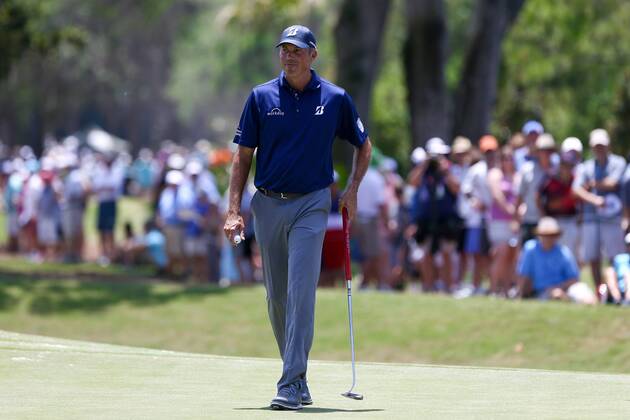 May 12, 2017 - Ponte Vedra Beach, Florida, United States - Matt Kuchar walks off the 9th green during the second round of The PLAYERS Championship at TPC Sawgrass. Golf 2017: The PLAYERS Championship - Round 2 - ZUMAw109 20170512_zap_w109_012 Copyright: xDebbyxWongx