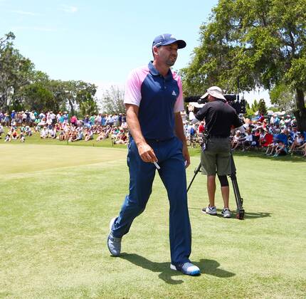 May 12, 2017 - Ponte Vedra Beach, Florida, United States - Sergio Garcia walks off the 9th green during the second round of The PLAYERS Championship at TPC Sawgrass. Golf 2017: The PLAYERS Championship - Round 2 - ZUMAw109 20170512_zap_w109_026 Copyright: xDebbyxWongx