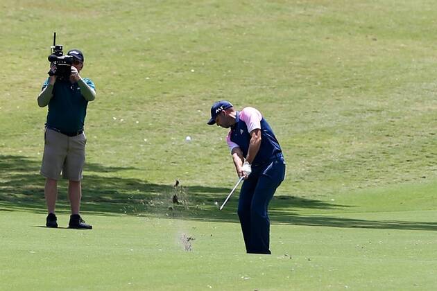 May 12, 2017 - Ponte Vedra Beach, Florida, United States - Sergio Garcia hits a fairway shot on the 9th hole during the second round of The PLAYERS Championship at TPC Sawgrass. Golf 2017: The PLAYERS Championship - Round 2 - ZUMAw109 20170512_zap_w109_046 Copyright: xDebbyxWongx