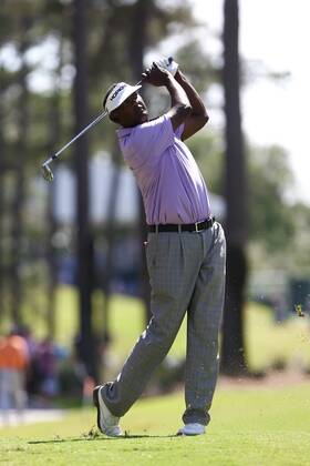 May 12, 2017 - Ponte Vedra Beach, Florida, United States - Vijay Singh hits a fairway shot on the 10th hole during the second round of The PLAYERS Championship at TPC Sawgrass. Golf 2017: The PLAYERS Championship - Round 2 - ZUMAw109 20170512_zap_w109_051 Copyright: xDebbyxWongx