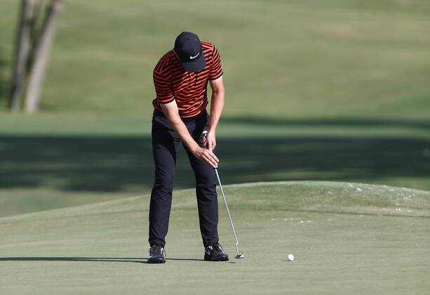 May 12, 2017 - Ponte Vedra Beach, Florida, United States - Kyle Stanley putts the 9th green during the second round of The PLAYERS Championship at TPC Sawgrass. Golf 2017: The PLAYERS Championship - Round 2 - ZUMAw109 20170512_zap_w109_083 Copyright: xDebbyxWongx