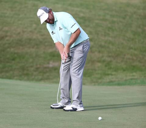 May 12, 2017 - Ponte Vedra Beach, Florida, United States - J.B. Holmes putts the 9th green during the second round of The PLAYERS Championship at TPC Sawgrass. Golf 2017: The PLAYERS Championship - Round 2 - ZUMAw109 20170512_zap_w109_085 Copyright: xDebbyxWongx