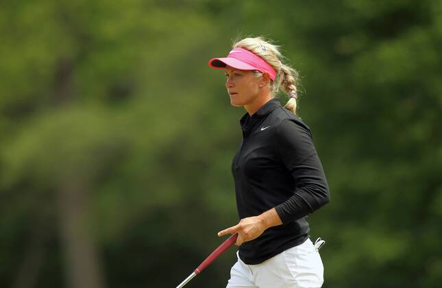 May 28, 2017 - Ann Arbor, Michigan, United States - Suzann Pettersen of Norway walks off the 8th green during the final round of the LPGA Golf Damen Volvik Championship at Travis Pointe Country Club, Ann Arbor, MI, USA Sunday, May 28, 2017. LPGA Volvik Championship  - ZUMAn230 20170528_zaa_n230_269 Copyright: xJorgexLemusx