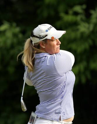 May 28, 2017 - Ann Arbor, Michigan, United States - Brittany Lincicome of the United States tees off on the 7th tee during the final round of the LPGA Golf Damen Volvik Championship at Travis Pointe Country Club, Ann Arbor, MI, USA Sunday, May 28, 2017. LPGA Volvik Championship - Final Round  - ZUMAn230 20170528_zaa_n230_309 Copyright: xJorgexLemusx