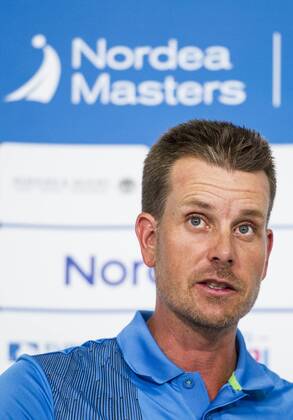 170530 Henrik Stenson, Sverige under en presskonferens inför Nordea Masters den 30 maj 2017 i Barsebäck.  Copyright: PETTERxARVIDSON BB170530PA025