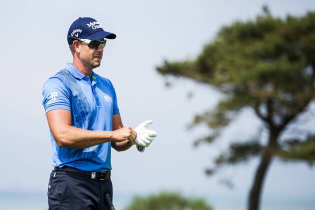 170530 Henrik Stenson, Sverige tränar inför Nordea Masters den 30 maj 2017 i Barsebäck.  Copyright: PETTERxARVIDSON BB170530PA033