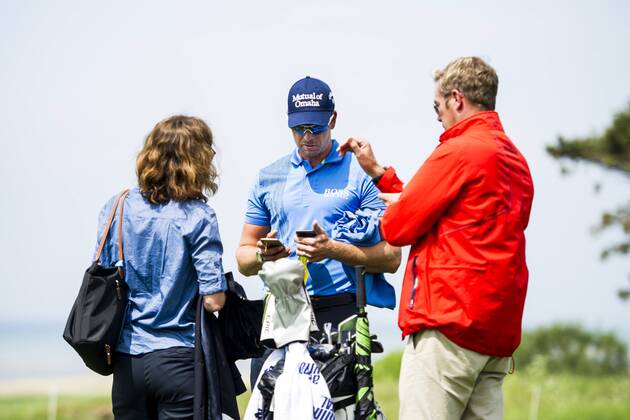 170530 Henrik Stenson, Sverige tränar inför Nordea Masters den 30 maj 2017 i Barsebäck.  Copyright: PETTERxARVIDSON BB170530PA035