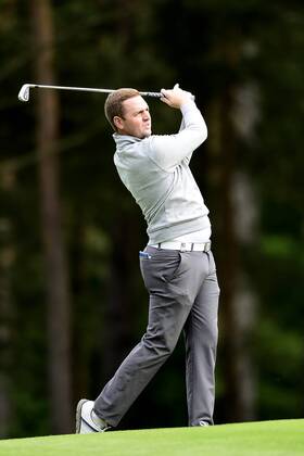 170602 Max Orrin, England, under dag tva av golftävlingen Nordea Masters den 2 juni 2017 i Barsebäck.  Copyright: PETTERxARVIDSON BB170602PA007