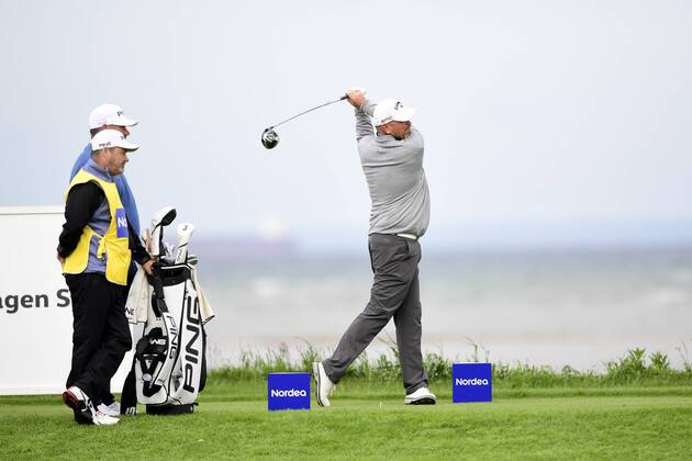 170602 Thomas Björn, Danmark, under dag tva av golftävlingen Nordea Masters den 2 juni 2017 i Barsebäck.  Copyright: PETTERxARVIDSON BB170602PA008