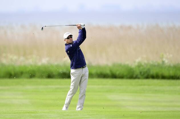 170602 Niclas Fasth, Sverige, under dag tva av golftävlingen Nordea Masters den 2 juni 2017 i Barsebäck.  Copyright: PETTERxARVIDSON BB170602PA012