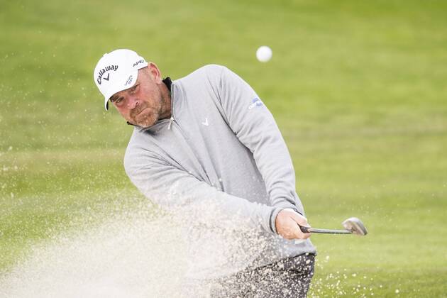 170602 Thomas Björn, Danmark under dag tva av golftävlingen Nordea Masters den 2 juni 2017 i Barsebäck.  Copyright: PETTERxARVIDSON BB170602PA189