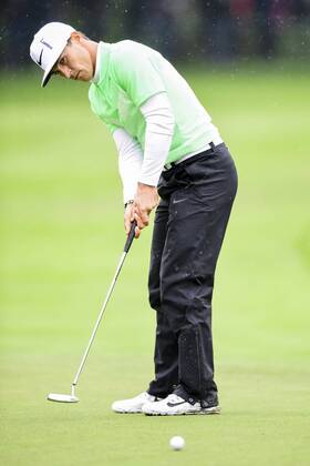 170604 Thorbjörn Olesen, Danmark under dag fyra av golftävlingen Nordea Masters den 4 juni 2017 i Barsebäck.  Copyright: PETTERxARVIDSON BB170604PA041