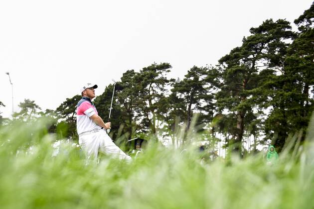 170604 George Coetzee, Sydafrika under dag fyra av golftävlingen Nordea Masters den 4 juni 2017 i Barsebäck.  Copyright: PETTERxARVIDSON BB170604PA046