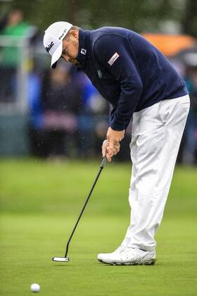 170604 George Coetzee, Sydafrika under dag fyra av golftävlingen Nordea Masters den 4 juni 2017 i Barsebäck.  Copyright: PETTERxARVIDSON BB170604PA071