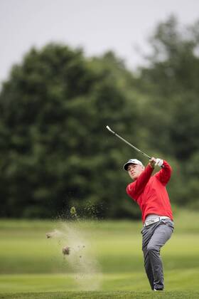 170604 Jeff Winther, Danmark under dag fyra av golftävlingen Nordea Masters den 4 juni 2017 i Barsebäck.  Copyright: PETTERxARVIDSON BB170604PA323