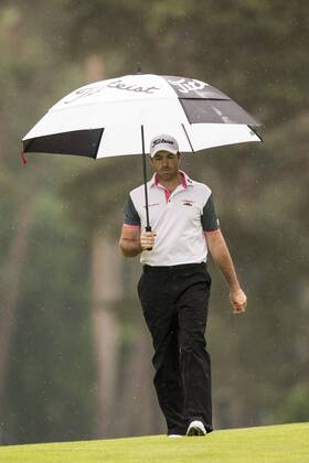 170604 Julien Guerrier, Frankrike under dag fyra av golftävlingen Nordea Masters den 4 juni 2017 i Barsebäck.  Copyright: PETTERxARVIDSON BB170604PA364