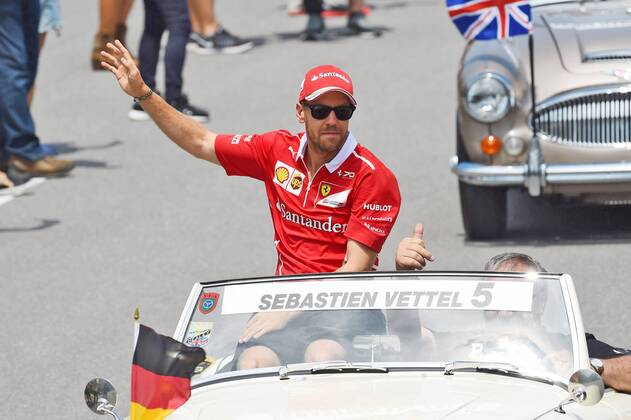 Sebastian Vettel (Scuderia Ferrari) bei der Fahrerparade, Grosser Preis von Kanada 2017, Rennen, Motorsport, Formel 1, 11.06.2017, Montreal Copyright: xAndre Eibner-Pressefotox EP_JAE