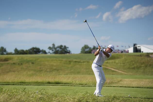 170615 Sveriges Henrik Stenson under första omgangen i golfturneringen US Open den 15 juni 2017 i Hartford.  Copyright: JOELxMARKLUND BB170615JM060