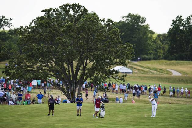 170615 Sveriges Henrik Stenson under första omgangen i golfturneringen US Open den 15 juni 2017 i Hartford.  Copyright: JOELxMARKLUND BB170615JM062