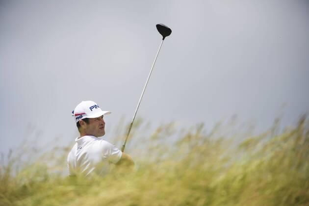170618 Sveriges David Lingmerth under fjärde omgangen i golfturneringen US Open den 18 juni 2017 i Hartford.  Copyright: JOELxMARKLUND BB170618JM001