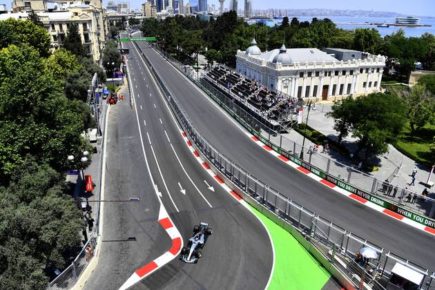 Motorsports: FIA Formula One World Championship WM Weltmeisterschaft 2017, Grand Prix of Europe, 77 Valtteri Bottas (FIN, Mercedes AMG Petronas) Baku Azerbaijan xHOCHxZWEIx