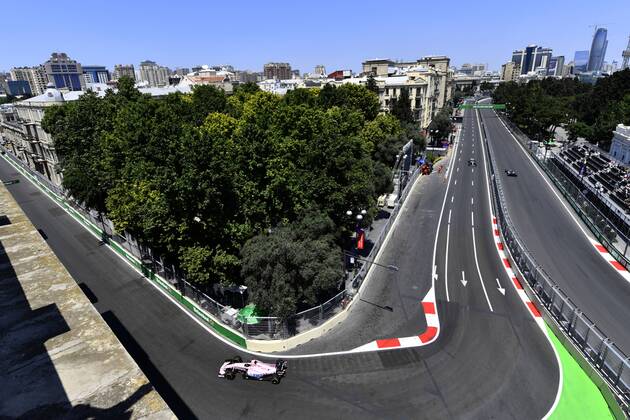 Motorsports: FIA Formula One World Championship WM Weltmeisterschaft 2017, Grand Prix of Europe, 11 Sergio Perez (MEX, Sahara Force India F1 Team), Baku Azerbaijan xHOCHxZWEIx