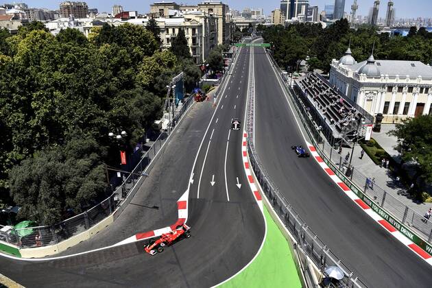 Motorsports: FIA Formula One World Championship WM Weltmeisterschaft 2017, Grand Prix of Europe, 5 Sebastian Vettel (GER, Scuderia Ferrari), Baku Azerbaijan xHOCHxZWEIx