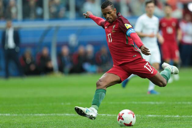 June 24, 2017 - Saint Petersburg, Russia - Nani of the Portugal national football team vie for the ball during the 2017 FIFA Confederations Cup match, first stage - Group A between New Zealand and Portugal at Saint Petersburg Stadium on June 24, 2017 in St. Petersburg, Russia. New Zealand v Portugal: Group A - FIFA Confederations Cup Russia 2017  - ZUMAn230 20170624_zaa_n230_309 Copyright: xIgorxRussakx