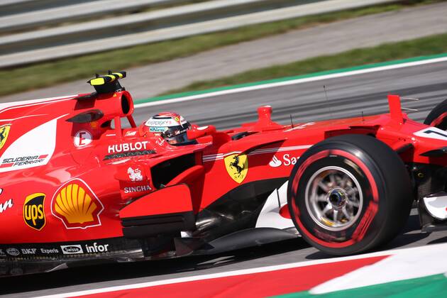 Austrian Grand Prix, Red Bull Ring 06 - 09 July 2017 07.07.2017- Free Practice 1, Kimi Raikkonen (FIN) Scuderia Ferrari SF70H 