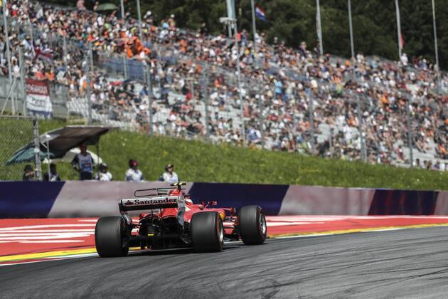 FORMULA 1 - GP of Austria 2017 SPIELBERG,AUSTRIA,07.JUL.17 - MOTORSPORTS, FORMULA 1 - Grand Prix of Austria, Red Bull Ring, free practice. Image shows Kimi Raikkoenen (FIN Ferrari). GEPAxpictures xFelixxRoittner