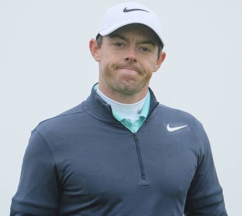 July 7th 2017, Portstewart Golf Club, Portstewart, Northern Ireland; Dubai Duty Free Irish Open Golf Championship, Day 2; The frustration on the face of Rory McIlroy (NIR) as he scores another par during the second round of the Dubai Duty Free Irish Open xNigelxCookex  ActionPlus11898542