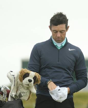 July 7th 2017, Portstewart Golf Club, Portstewart, Northern Ireland; Dubai Duty Free Irish Open Golf Championship, Day 2; A despondent Rory McIlroy (NIR) at the end of his second round after failing to make the cut xNigelxCookex  ActionPlus11898572