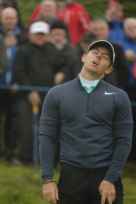 July 7th 2017, Portstewart Golf Club, Portstewart, Northern Ireland; Dubai Duty Free Irish Open Golf Championship, Day 2; Dejection on the face of Rory McIlroy (NIR) after another missed putt for a birdie during the second round of the Dubai Duty Free Irish Open xNigelxCookex  ActionPlus11898554