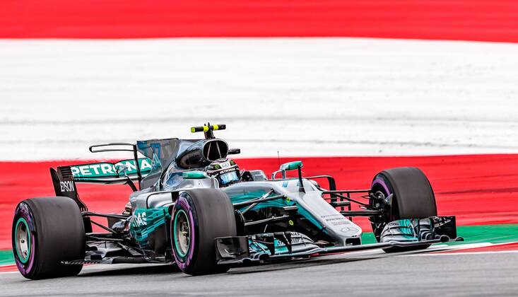 Bilder des Tages - SPORT 08.07.2017, Red Bull Ring, Spielberg, AUT, FIA, Formel 1, Grosser Preis von Oesterreich, Qualifying, im Bild Valtteri Bottas (FIN) Mercedes AMG Petronas F1 Team Finnish Formula One driver Valtteri Bottas of Mercedes AMG Petronas F1 during Qualifying for the Austrian FIA Formula One Grand Prix at the Red Bull Ring in Spielberg, Austria on 2017 07 08. Spielberg  EX_ANG  