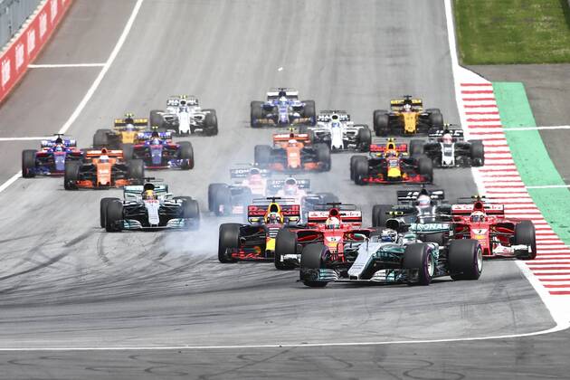 FORMULA 1 - GP of Austria 2017 SPIELBERG,AUSTRIA,09.JUL.17 - MOTORSPORTS, FORMULA 1 - Grand Prix of Austria, Red Bull Ring. Image shows the start. GEPAxpictures xFelixxRoittner
