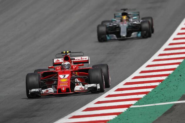 July 9, 2017 - Spielberg, Austria - KIMI RAIKKONEN of Finland and Scuderia Ferrari drives during the 2017 Formula 1 Austrian Grand Prix in Spielberg, Austria. F1 2017 - Austrian Grand Prix - Bottas wins - ZUMAg147 20170709_zap_g147_014 Copyright: xJamesxGasperottix