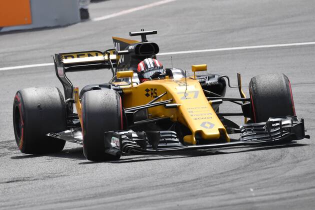Nico HUELKENBERG,HÜLKENBERG (GER,Renault F1 Team), in seinem Rennwagen, Aktion,Rennen. Formel 1:GP von Oesterreich, Red Bull Ring Zeltweg,Spielberg,Saison 2017,am 09.07.2017.