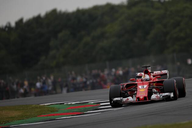 July 15, 2017 - Towcester, United Kingdom - SEBASTIAN VETTEL of Germany and Scuderia Ferrari drives during the third free practice session of the 2017 Formula 1 British Grand Prix in Towcester, United Kingdom. F1 2017 - British Grand Prix - Practice - ZUMAg147 20170715_zap_g147_013 Copyright: xJamesxGasperottix
