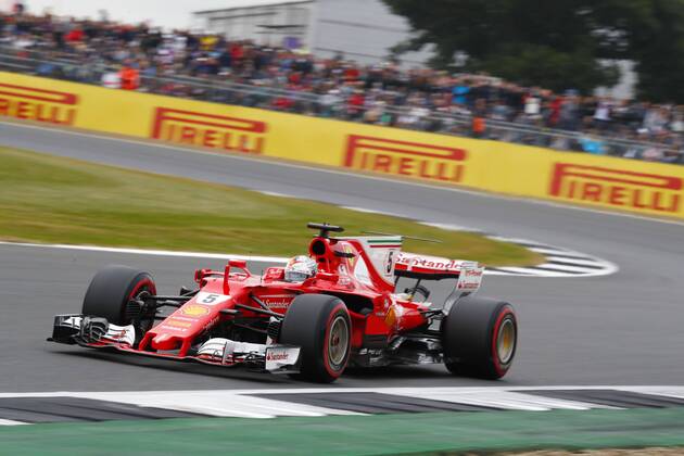 Motorsports: FIA Formula One World Championship WM Weltmeisterschaft 2017, Grand Prix of Great Britain, 5 Sebastian Vettel (GER, Scuderia Ferrari), Silverstone Great Britain xHOCHxZWEIx