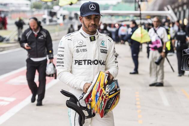 Motorsports: FIA Formula One World Championship WM Weltmeisterschaft 2017, Grand Prix of Great Britain, 44 Lewis Hamilton (GBR, Mercedes AMG Petronas F1 Team), Silverstone Great Britain xHOCHxZWEIx