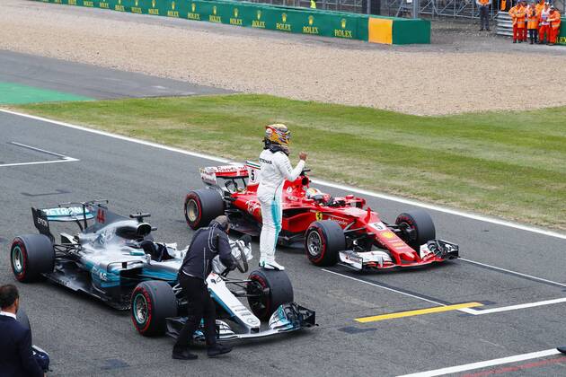 Motorsports: FIA Formula One World Championship WM Weltmeisterschaft 2017, Grand Prix of Great Britain, 44 Lewis Hamilton (GBR, Mercedes AMG Petronas F1 Team), Silverstone Great Britain xHOCHxZWEIx