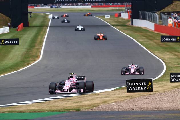 British Grand Prix, Silverstone 13 - 16 July 2017 16.07.2017 - Race, Esteban Ocon (FRA) Sahara Force India F1 VJM10