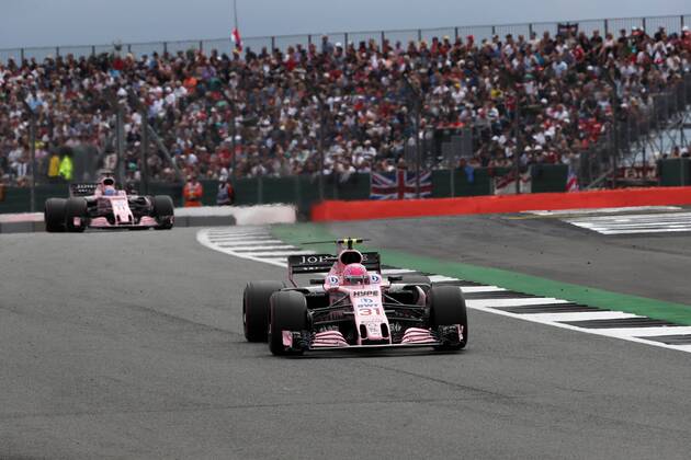 British Grand Prix, Silverstone 13 - 16 July 2017 16.07.2017 - Race, Esteban Ocon (FRA) Sahara Force India F1 VJM10