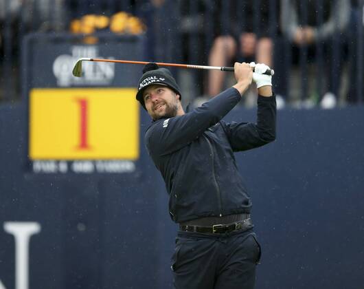 20th July 2017, Royal Birkdale Golf Club, Southport, England; The 146th Open Golf Championship ; First round ; Ryan Moore (USA) tees off in the first group on the tee at 635am xDavidxBlunsdenx  ActionPlus11903870