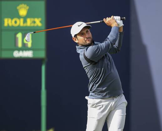 20th July 2017, Royal Birkdale Golf Club, Southport, England; The 146th Open Golf Championship ; First round ; Alexander Levy (FRA) strikes his tee shot on the first hole xDavidxBlunsdenx  ActionPlus11903873