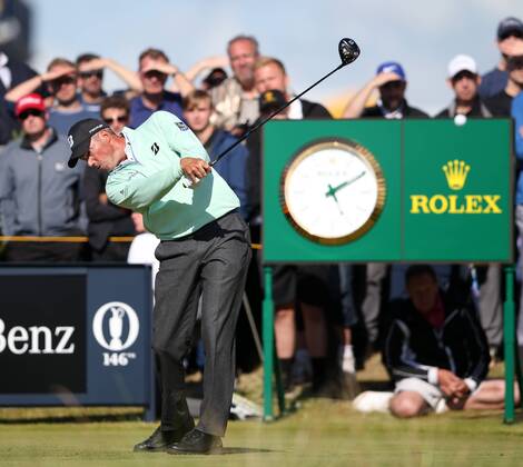 20th July 2017, Royal Birkdale Golf Club, Southport, England; The 146th Open Golf Championship, First round; Matt Kuchar (USA) hits his driver from the tee of the par five 15th hole xDavidxBlunsdenx  ActionPlus11904101