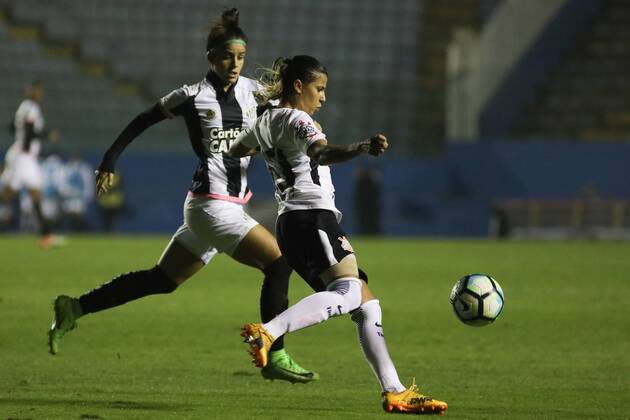 Corinthians x Santos BARUERI, SP - 20.07.2017: CORINTHIANS X SANTOS - Fabiana and Brena during a match between Corinthians and Santos held at the Barueri Arena, located in Barueri, SP. The match is valid for the second match of the final of the Brazilian Women& 39;s Championship Series A-1. (Photo: Ricardo Moreira Fotoarena) x1360469x RicardoxMoreira