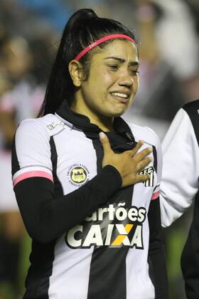 Corinthians x Santos BARUERI, SP - 20.07.2017: CORINTHIANS X SANTOS - Celebration of Santos players of the title of Brazilian Female Champion A-1 after the end of the match between Corinthians and Santos held at Arena Barueri, located in Barueri, SP. The match is valid for the second match of the final of the Brazilian Women& 39;s Chamshonship Series A-1. (Photo: Ricardo Moreira Fotoarena) x1360515x RicardoxMoreira