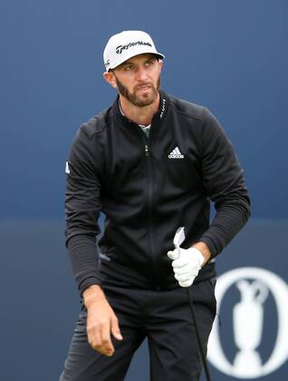 21st July 2017, Royal Birkdale Golf Club, Southport, England; The 146th Open Golf Championship ; Second round ; Dustin Johnson (USA) watches his tee shot on the first hole xDavidxBlunsdenx  ActionPlus11904401